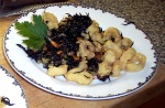 Plated Calamari and Hijiki Salad